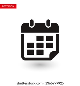 Calendar vector icon. Web design icon. Calendar on the wall. Flat calendar icon. Vector icon EPS 10