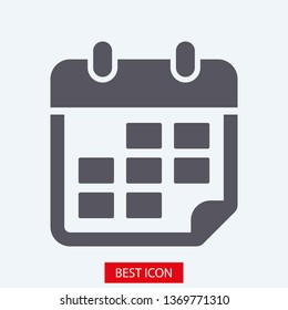 Calendar vector icon. Web design icon. Calendar on the wall. Flat calendar icon. Vector icon EPS 10