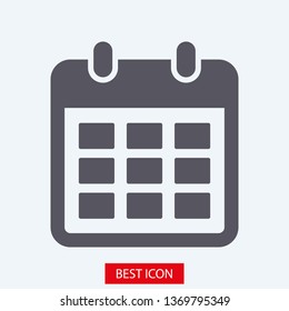 Calendar vector icon. Web design icon. Calendar on the wall. Flat calendar icon. Vector icon EPS 10