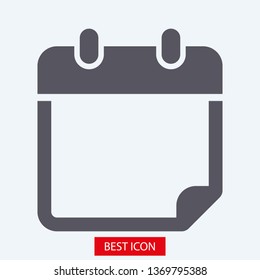 Calendar vector icon. Web design icon. Calendar on the wall. Flat calendar icon. Vector icon EPS 10