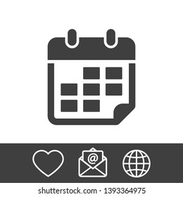 Calendar vector icon. Web design icon. Calendar on the wall. Flat calendar icon. Vector icon EPS 10