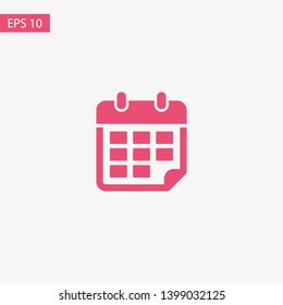Calendar vector icon. Web design icon. Calendar on the wall. Flat calendar icon. Vector icon EPS 10