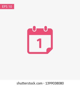 Calendar vector icon. Web design icon. Calendar on the wall. Flat calendar icon. Vector icon EPS 10