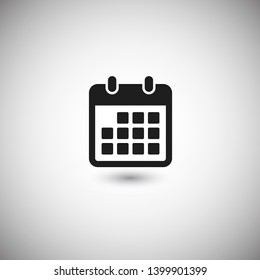 Calendar vector icon. Web design icon. Calendar on the wall. Flat calendar icon. Vector icon EPS 10