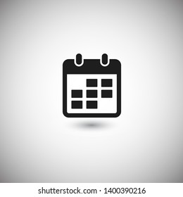 Calendar vector icon. Web design icon. Calendar on the wall. Flat calendar icon. Vector icon EPS 10