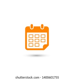 Calendar vector icon. Web design icon. Calendar on the wall. Flat calendar icon. Vector icon EPS 10