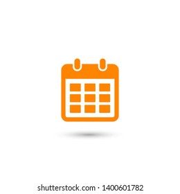 Calendar vector icon. Web design icon. Calendar on the wall. Flat calendar icon. Vector icon EPS 10