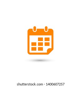 Calendar vector icon. Web design icon. Calendar on the wall. Flat calendar icon. Vector icon EPS 10