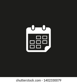 Calendar vector icon. Web design icon. Calendar on the wall. Flat calendar icon. Vector icon EPS 10