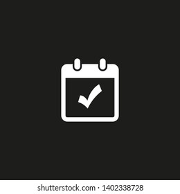Calendar vector icon. Web design icon. Calendar on the wall. Flat calendar icon. Vector icon EPS 10