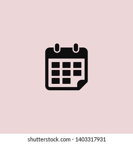 Calendar vector icon. Web design icon. Calendar on the wall. Flat calendar icon. Vector icon EPS 10