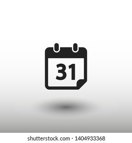 Calendar vector icon. Web design icon. Calendar on the wall. Flat calendar icon. Vector icon EPS 10