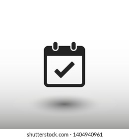 Calendar vector icon. Web design icon. Calendar on the wall. Flat calendar icon. Vector icon EPS 10