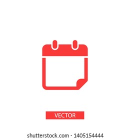 Calendar vector icon. Web design icon. Calendar on the wall. Flat calendar icon. Vector icon EPS 10