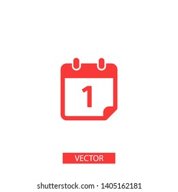 Calendar vector icon. Web design icon. Calendar on the wall. Flat calendar icon. Vector icon EPS 10