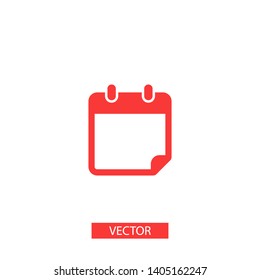 Calendar vector icon. Web design icon. Calendar on the wall. Flat calendar icon. Vector icon EPS 10