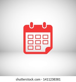 Calendar vector icon. Web design icon. Calendar on the wall. Flat calendar icon. Vector icon EPS 10