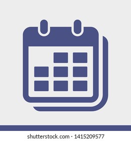 Calendar vector icon. Web design icon. Calendar on the wall. Flat calendar icon. Vector icon EPS 10