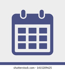 Calendar vector icon. Web design icon. Calendar on the wall. Flat calendar icon. Vector icon EPS 10