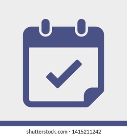 Calendar vector icon. Web design icon. Calendar on the wall. Flat calendar icon. Vector icon EPS 10