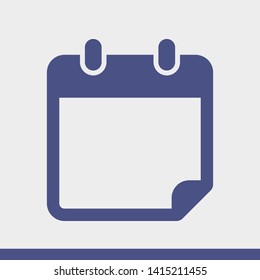 Calendar vector icon. Web design icon. Calendar on the wall. Flat calendar icon. Vector icon EPS 10