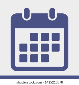 Calendar vector icon. Web design icon. Calendar on the wall. Flat calendar icon. Vector icon EPS 10