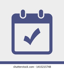 Calendar vector icon. Web design icon. Calendar on the wall. Flat calendar icon. Vector icon EPS 10