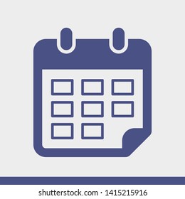 Calendar vector icon. Web design icon. Calendar on the wall. Flat calendar icon. Vector icon EPS 10