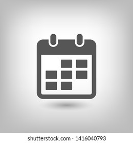 Calendar vector icon. Web design icon. Calendar on the wall. Flat calendar icon. Vector icon EPS 10