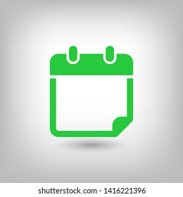 Calendar vector icon. Web design icon. Calendar on the wall. Flat calendar icon. Vector icon EPS 10