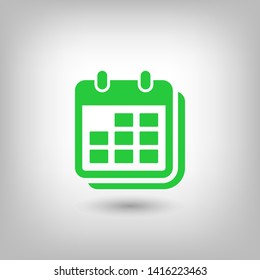 Calendar vector icon. Web design icon. Calendar on the wall. Flat calendar icon. Vector icon EPS 10