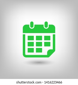 Calendar vector icon. Web design icon. Calendar on the wall. Flat calendar icon. Vector icon EPS 10