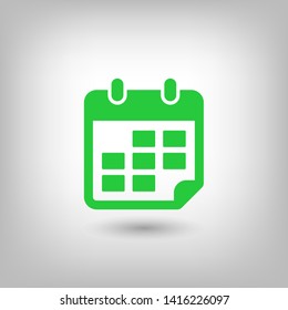 Calendar vector icon. Web design icon. Calendar on the wall. Flat calendar icon. Vector icon EPS 10