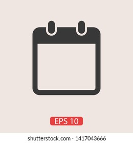 Calendar vector icon. Web design icon. Calendar on the wall. Flat calendar icon. Vector icon EPS 10