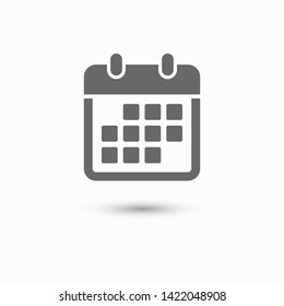 Calendar vector icon. Web design icon. Calendar on the wall. Flat calendar icon. Vector icon EPS 10