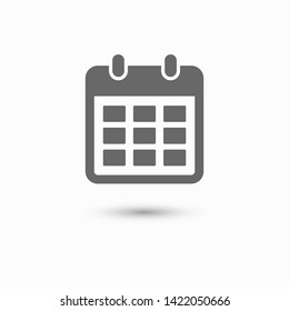 Calendar vector icon. Web design icon. Calendar on the wall. Flat calendar icon. Vector icon EPS 10