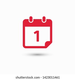 Calendar vector icon. Web design icon. Calendar on the wall. Flat calendar icon. Vector icon EPS 10