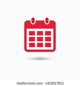 Calendar vector icon. Web design icon. Calendar on the wall. Flat calendar icon. Vector icon EPS 10