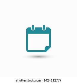 Calendar vector icon. Web design icon. Calendar on the wall. Flat calendar icon. Vector icon EPS 10