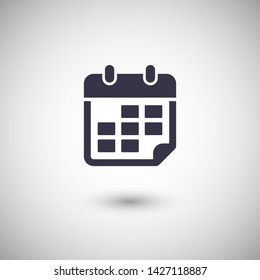 Calendar vector icon. Web design icon. Calendar on the wall. Flat calendar icon. Vector icon EPS 10