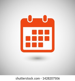 Calendar vector icon. Web design icon. Calendar on the wall. Flat calendar icon. Vector icon EPS 10