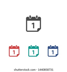 Calendar vector icon. Web design icon. Calendar on the wall. Flat calendar icon. Vector icon EPS 10