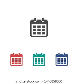Calendar vector icon. Web design icon. Calendar on the wall. Flat calendar icon. Vector icon EPS 10