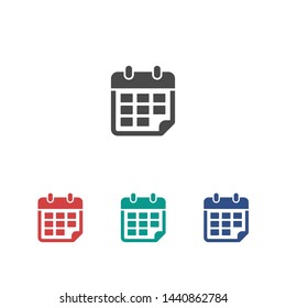 Calendar vector icon. Web design icon. Calendar on the wall. Flat calendar icon. Vector icon EPS 10