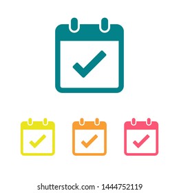 Calendar vector icon. Web design icon. Calendar on the wall. Flat calendar icon. Vector icon EPS 10