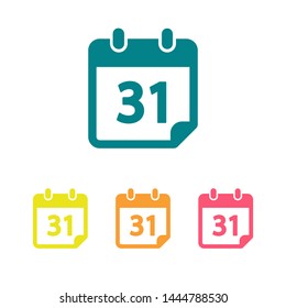 Calendar vector icon. Web design icon. Calendar on the wall. Flat calendar icon. Vector icon EPS 10