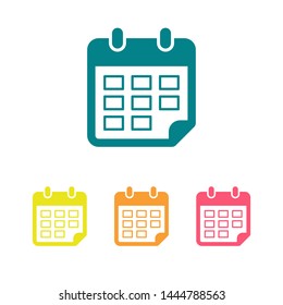 Calendar vector icon. Web design icon. Calendar on the wall. Flat calendar icon. Vector icon EPS 10