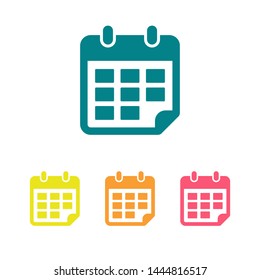 Calendar vector icon. Web design icon. Calendar on the wall. Flat calendar icon. Vector icon EPS 10