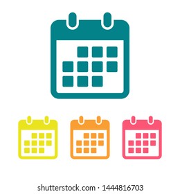 Calendar vector icon. Web design icon. Calendar on the wall. Flat calendar icon. Vector icon EPS 10