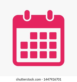 Calendar vector icon. Web design icon. Calendar on the wall. Flat calendar icon. Vector icon EPS 10